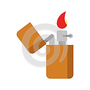 Lighter flat clipart vector illustration