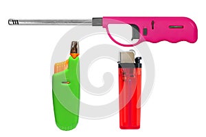 Lighter for gas-stove on white background