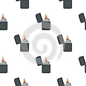 Lighter icon in cartoon style on white background. Light source pattern stock vector illustration