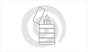 Lighter icon concept for design vector image