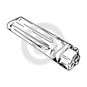 lighter vector isolated hand drawn illustration