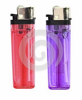 Lighters isolated over the background