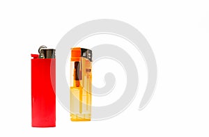 Lighters isolated on white
