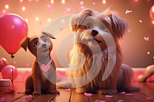 Lighthearted Valentines Day Pet Love visuals