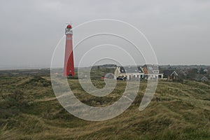 Lighthouse with accompanying house