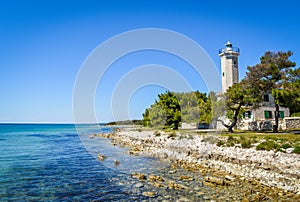 Faro mar Adriatico el mar Croacia 