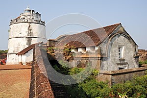 Lighthouse in Aguada fort