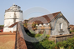 Lighthouse in Aguada fort photo
