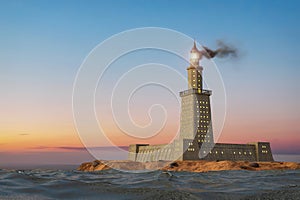 Lighthouse of Alexandria on Pharos island