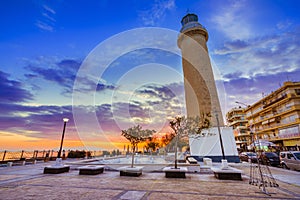 The lighthouse of Alexandroupolis symbol of the town, Greece