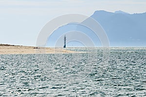 Lighthouse along the Troia coast, Portugal