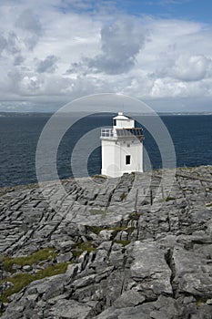 Lighthouse at the Atlantic Ocean