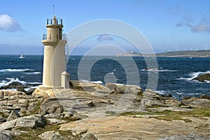 Lighthouse at the Atlantic Ocean, Muxia, Spain