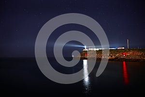 Lighthouse of Aviles ,San Juan de Nieva, Asturias, Spain