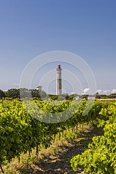 lighthouse of Baleines on Re Island, Charente-Maritime, France