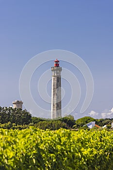 lighthouse of Baleines on Re Island, Charente-Maritime, France