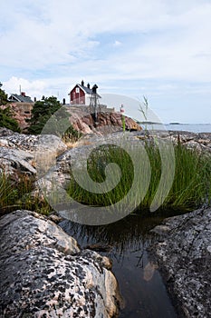 Lighthouse on the Baltic archipelago, Sweden