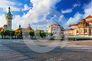 Lighthouse by the Baltic sea in Sopot, Poland