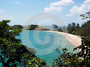 Lighthouse and beach in Ko Lanta National Park, Thailand