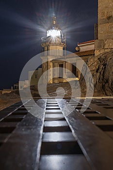 The lighthouse, a beacon of hope and safety in the storm