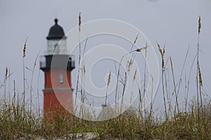 Lighthouse behind Sea Oats in Florida