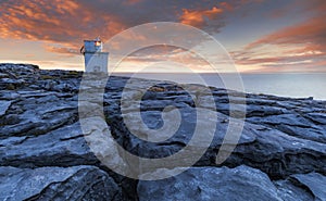 Lighthouse blackhead county clare. the burren national park