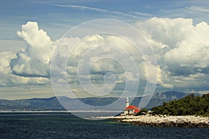 Lighthouse on Brac island Croatia