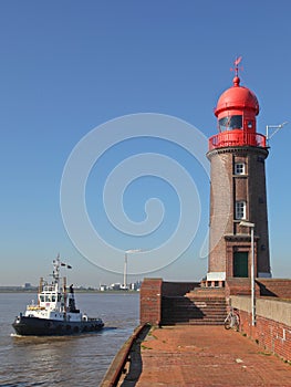 Lighthouse in Bremerhaven, Germany photo