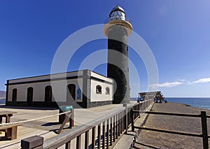 Lighthouse building in the Jandia