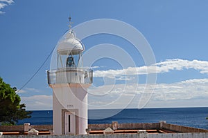 Lighthouse building at Roses, Alt emporia, Catalonia, Spain