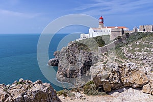 Lighthouse of Cabo do Sao Vicente Cape Vincente