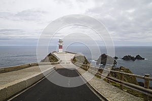 Lighthouse in Cabo Ortegal, La CoruÃ±a, Spain