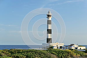 Lighthouse Cap d`Artrutx on Menorca island in Spain