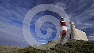 Lighthouse Cape Agulhas in South Africa