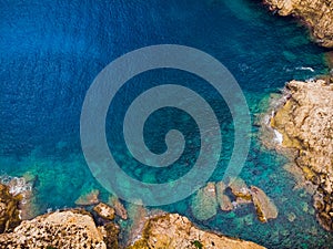 Lighthouse at Cape Formentor in Coast of North Mallorca, Spain. Artistic sunrise and dusk landascape