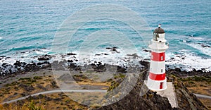 Lighthouse at Cape Palliser, New Zealand