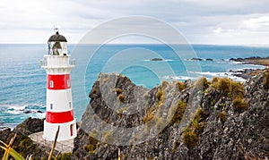 Lighthouse at Cape Palliser, New Zealand