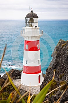 Lighthouse at Cape Palliser, New Zealand