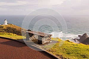 Lighthouse Cape Reinga on the North Island of New Zealand