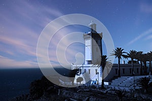 Lighthouse at the cape Spartel in Tangier, Morocco