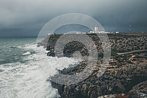 Lighthouse of Carvoeiro Cape, Peniche, Portugal