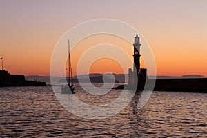 Lighthouse at Chania, Crete