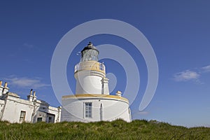 The lighthouse at Chanonry Point near Fortrose in the Scottish Highlands