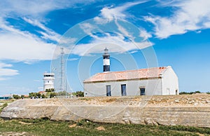 Lighthouse of Chassiron on the island of OlÃ©ron in France