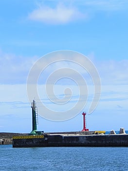 Lighthouse on Chenggong Fishing Port photo