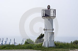 Lighthouse. The city of Korsakov. Sakhalin Region. photo