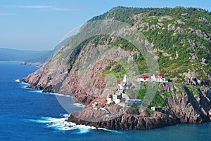 Lighthouse on cliffs