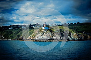 The lighthouse on the cliffs