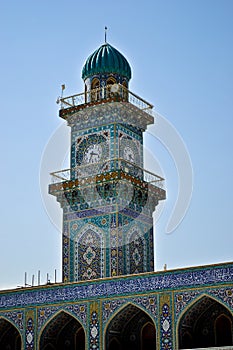 Lighthouse clock tower in Al-Kadhimiya Mosque