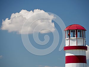 Lighthouse with cloud